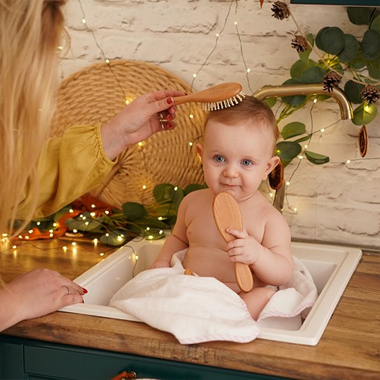 Brosse cheveux bebe